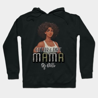 Glitter And Dirt Mama Of Both Africa Mom Gift For Women Mother day Hoodie